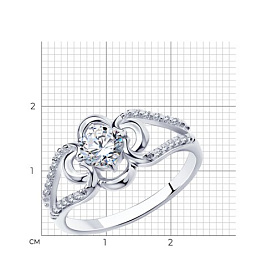Кольцо Diamant - Серебро 925, Фианит (арт. 94-110-00735-1)
