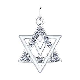 Подвеска SOKOLOV - Серебро 925, Фианит (арт. 94031731)