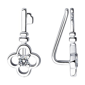 Серьги SOKOLOV - Серебро 925, Фианит (арт. 94023909)