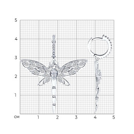Серьги SOKOLOV - Серебро 925, Фианит (арт. 94027058)