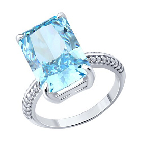 Кольцо SOKOLOV - Серебро 925, Фианит (арт. 94014819)