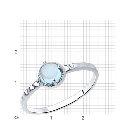 Кольцо SOKOLOV - Серебро 925, Топаз (арт. 92012099)