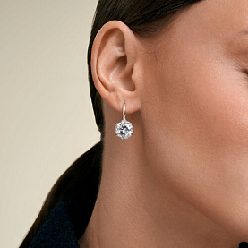 Серьги SOKOLOV - Серебро 925, Фианит (арт. 94027568)