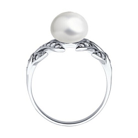 Кольцо SOKOLOV - Серебро 925, Жемчуг культивированный, Фианит (арт. 92014436)