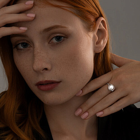 Кольцо SOKOLOV - Серебро 925, Жемчуг культивированный (арт. 94013380)