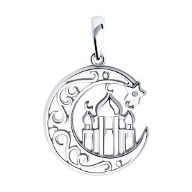 Подвеска SOKOLOV - Серебро 925, Бриллиант (арт. 87030066)