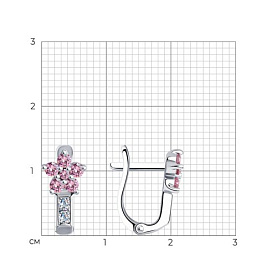 Серьги SOKOLOV - Серебро 925, Фианит (арт. 94026034)