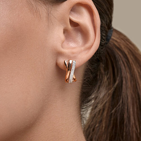 Серьги SOKOLOV - Серебро 925, Фианит (арт. 93022553)