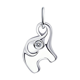 Подвеска Diamant - Серебро 925, Фианит (арт. 94-130-01085-1)