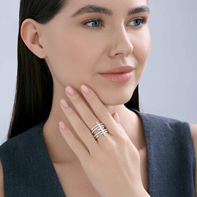 Кольцо SOKOLOV - Серебро 925, Фианит (арт. 94014653)