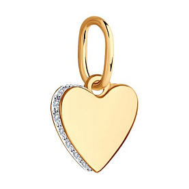 Подвеска SOKOLOV - Золото 375, Фианит (арт. 036198-4)