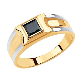 Кольцо SOKOLOV - Золото 585, Фианит (арт. 018403)