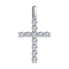 Подвеска Diamant - Золото 585, Фианит (арт. 52-130-02097-1)