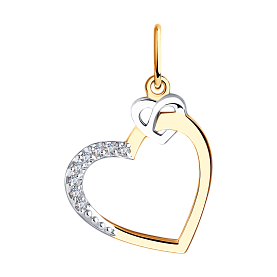 Подвеска Diamant - Золото 585, Фианит (арт. 51-130-00871-1)