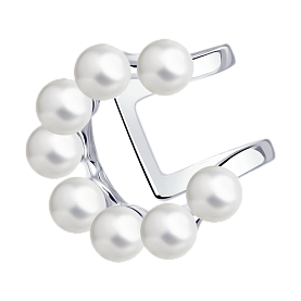 Серьга SOKOLOV - Серебро 925, Жемчуг имитация (арт. 94170185)