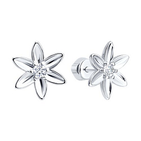 Серьги SOKOLOV - Серебро 925, Фианит (арт. 94027284)