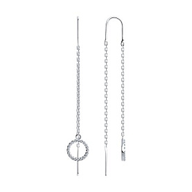 Серьги SOKOLOV - Серебро 925, Фианит (арт. 94026609)