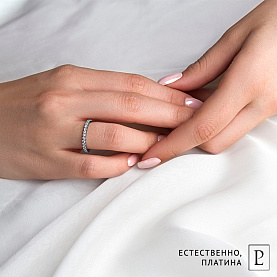 Кольцо Platinum Lab. - Платина 950, Бриллиант (арт. ПК-022-01)