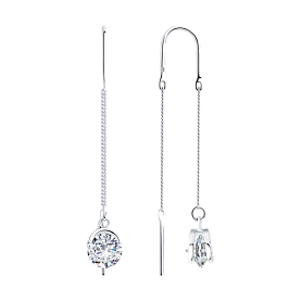 Серьги SOKOLOV - Серебро 925, Фианит (арт. 94023434)