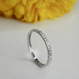 Кольцо Галатея - Серебро 925, Фианит (арт. 2850.1)