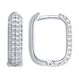 Серьги SOKOLOV - Серебро 925, Фианит (арт. 94027129)