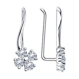 Серьги SOKOLOV - Серебро 925, Фианит (арт. 94024798)