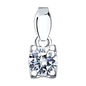 Подвеска SOKOLOV - Серебро 925, Фианит (арт. 94031282)