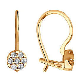 Серьги SOKOLOV - Серебро 925, Фианит (арт. 93020446)