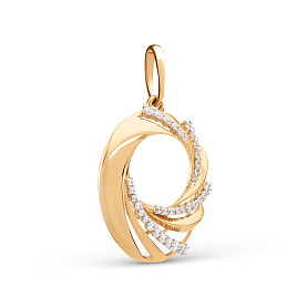 Подвеска ЮФ Династия - Золото 375, Фианит (арт. 033873-5102)