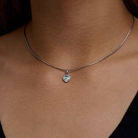 Подвеска SOKOLOV - Серебро 925, Топаз, Фианит (арт. 92030857)