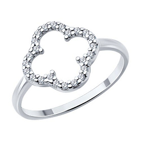 Кольцо SOKOLOV - Серебро 925, Фианит (арт. 94014196)