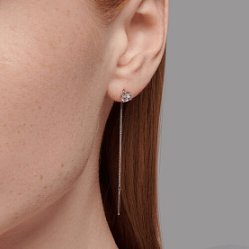 Серьги SOKOLOV - Серебро 925, Фианит (арт. 94026414)