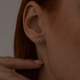 Серьги SOKOLOV - Серебро 925, Фианит (арт. 94021471)