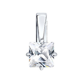 Подвеска SOKOLOV - Серебро 925, Фианит (арт. 94033397)