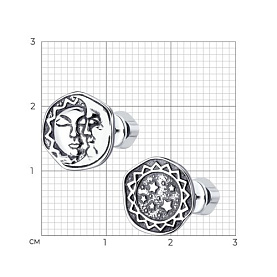 Серьги Diamant - Серебро 925 (арт. 95-122-01229-1)