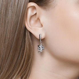 Серьги SOKOLOV - Серебро 925, Фианит (арт. 94022005)