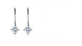 Серьги Platinum Lab. - Платина 950, Бриллиант (арт. ПС-028-01)