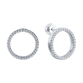 Серьги SOKOLOV - Серебро 925, Фианит (арт. 94026738)