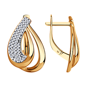 Серьги Diamant - Серебро 925, Фианит (арт. 93-120-00691-1)