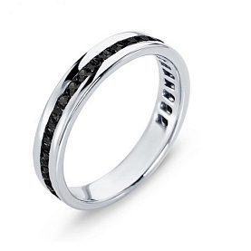 Кольцо Platinum Lab. - Платина 950 (арт. ПК-021Ч-04)