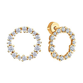 Серьги SOKOLOV - Серебро 925, Фианит (арт. 93021169)