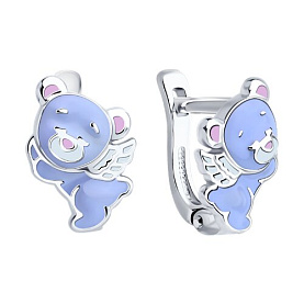 Серьги SOKOLOV - Серебро 925, Эмаль (арт. 94027009)