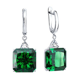 Серьги SOKOLOV - Серебро 925, Фианит (арт. 94027285)