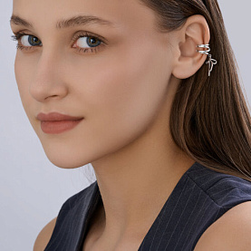 Серьга SOKOLOV - Серебро 925, Фианит (арт. 94170410)