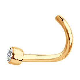 Пирсинг SOKOLOV - Золото 375, Фианит (арт. 31-160-02536-1)