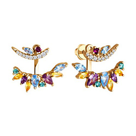 Серьги SOKOLOV - Серебро 925, Фианит (арт. 93022430)