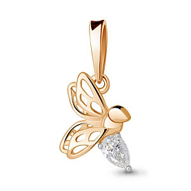 Подвеска Аквамарин - Золото 585, Фианит (арт. 24527.1)