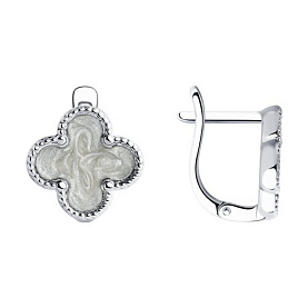 Серьги SOKOLOV - Серебро 925, Эмаль (арт. 94026443)