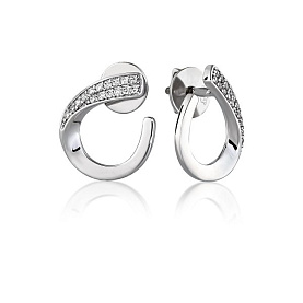 Серьги Галатея - Серебро 925, Фианит (арт. 3316.1)