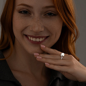 Кольцо SOKOLOV - Серебро 925, Жемчуг синтетический (арт. 94013369)